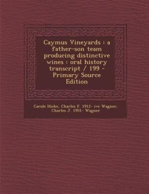 Couverture_Caymus Vineyards
