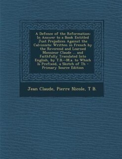 Couverture_A Defence of the Reformation