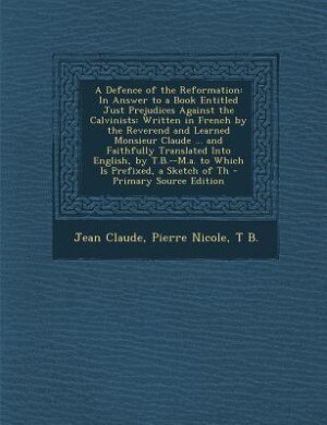Couverture_A Defence of the Reformation