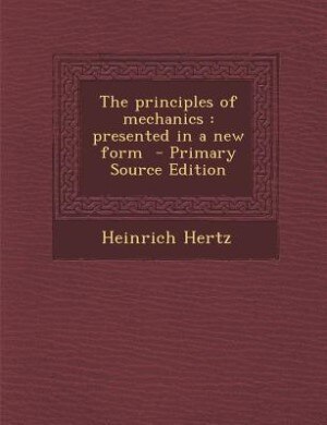 Front cover_The principles of mechanics