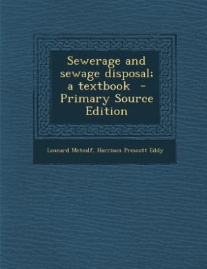 Couverture_Sewerage and sewage disposal; a textbook  - Primary Source Edition