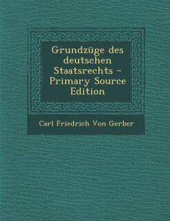 Couverture_Grundzüge des deutschen Staatsrechts
