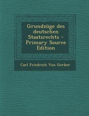 Couverture_Grundzüge des deutschen Staatsrechts