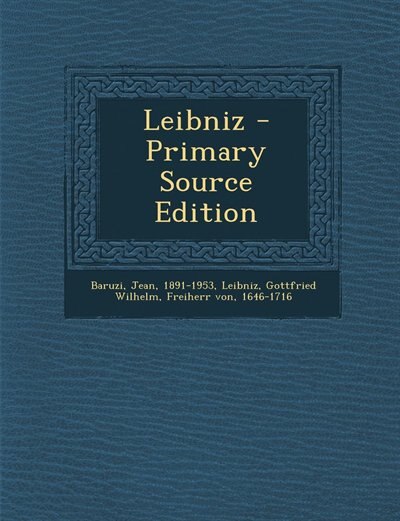 Front cover_Leibniz