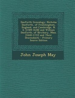 Couverture_Danforth Genealogy