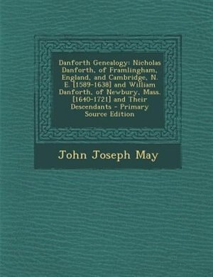 Couverture_Danforth Genealogy