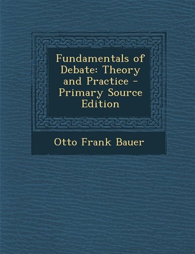 Couverture_Fundamentals of Debate