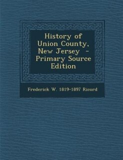 Front cover_History of Union County, New Jersey