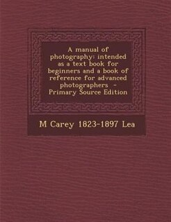 Couverture_A manual of photography