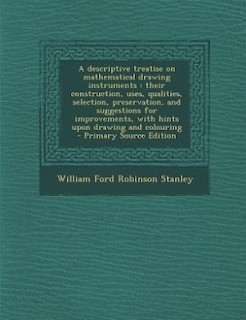 Couverture_A descriptive treatise on mathematical drawing instruments