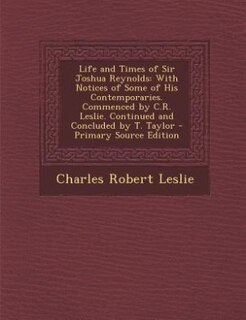 Front cover_Life and Times of Sir Joshua Reynolds