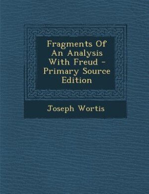 Front cover_Fragments Of An Analysis With Freud