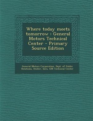 Front cover_Where today meets tomorrow