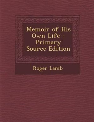 Front cover_Memoir of His Own Life