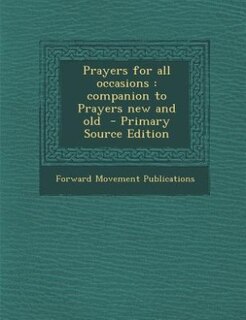 Front cover_Prayers for all occasions