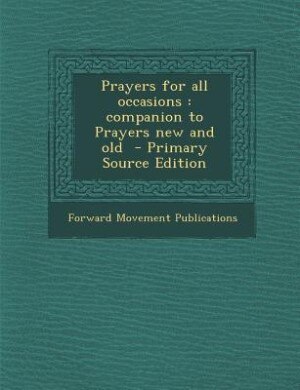 Front cover_Prayers for all occasions