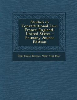 Front cover_Studies in Constitutional Law