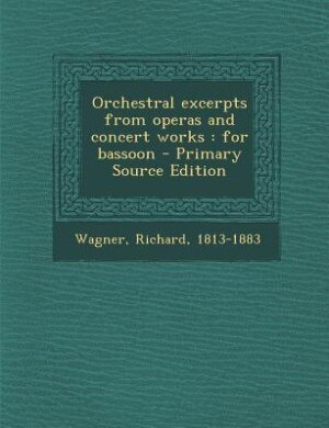 Front cover_Orchestral excerpts from operas and concert works
