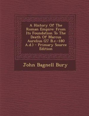 Couverture_A History Of The Roman Empire