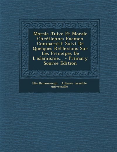 Couverture_Morale Juive Et Morale Chrétienne