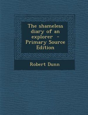 Couverture_The shameless diary of an explorer