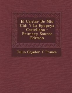 Front cover_El Cantar De Mio Cid