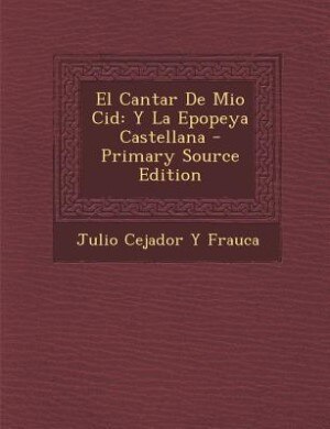Front cover_El Cantar De Mio Cid