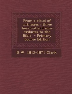 Couverture_From a cloud of witnesses