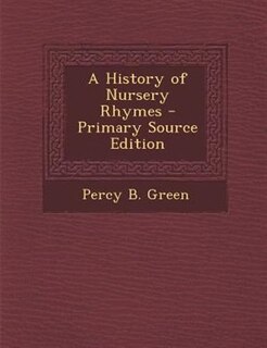 Front cover_A History of Nursery Rhymes