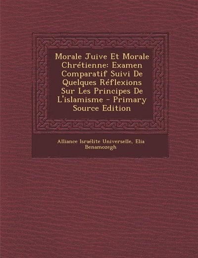 Couverture_Morale Juive Et Morale Chrétienne