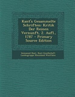 Couverture_Kant's Gesammelte Schriften