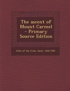 Couverture_The ascent of Mount Carmel