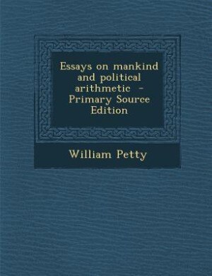Couverture_Essays on mankind and political arithmetic