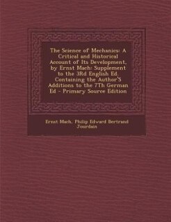 Front cover_The Science of Mechanics