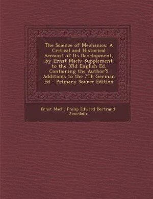 Front cover_The Science of Mechanics