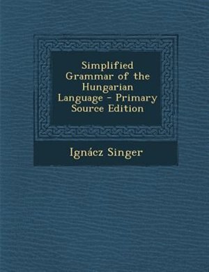 Front cover_Simplified Grammar of the Hungarian Language