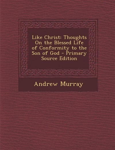 Front cover_Like Christ