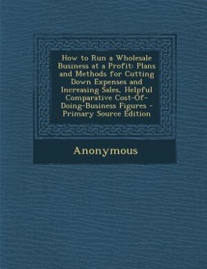 Couverture_How to Run a Wholesale Business at a Profit