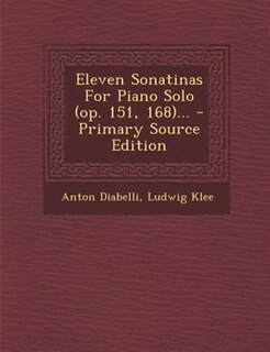 Couverture_Eleven Sonatinas For Piano Solo (op. 151, 168)...