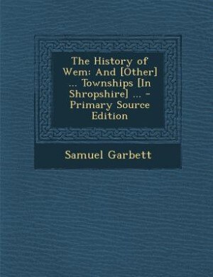 Couverture_The History of Wem