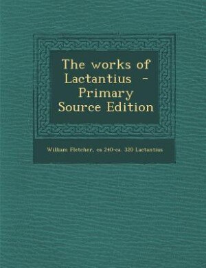 Front cover_The works of Lactantius