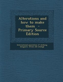 Front cover_Alterations and how to make them