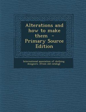 Front cover_Alterations and how to make them