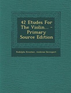 Front cover_42 Etudes For The Violin...
