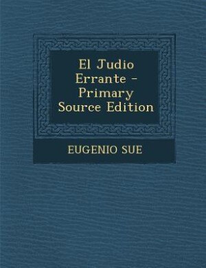 Couverture_El Judio Errante