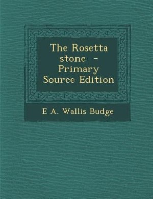 The Rosetta stone