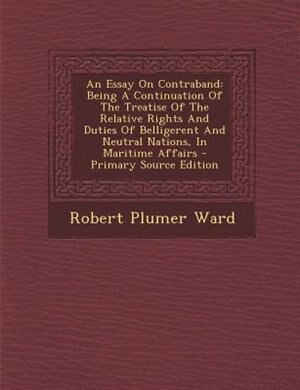 Front cover_An Essay On Contraband