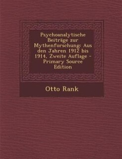 Front cover_Psychoanalytische Beiträge zur Mythenforschung
