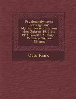Front cover_Psychoanalytische Beiträge zur Mythenforschung