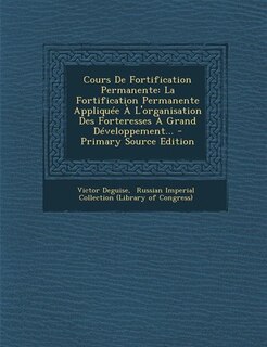 Couverture_Cours De Fortification Permanente